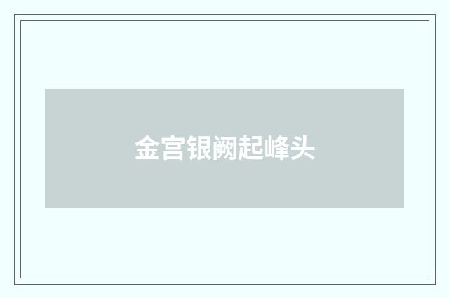 金宫银阙起峰头