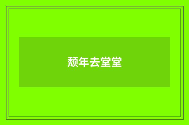 颓年去堂堂