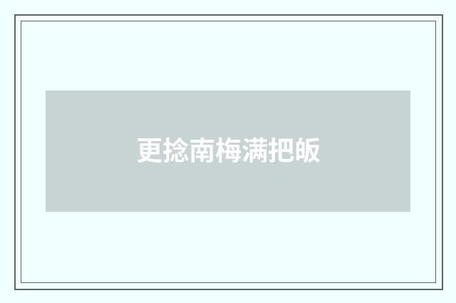 更捻南梅满把皈