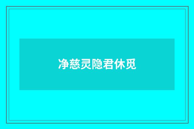 净慈灵隐君休觅