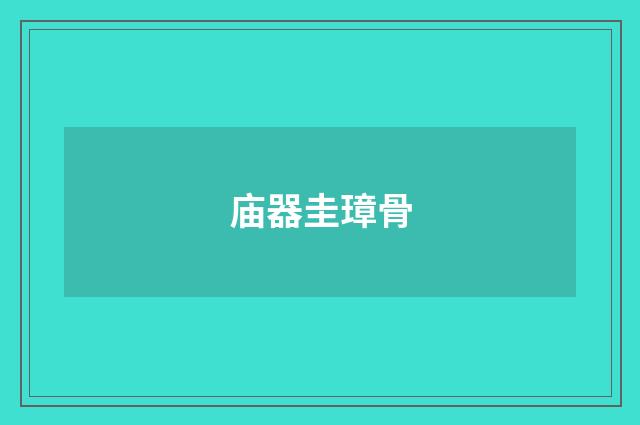 庙器圭璋骨