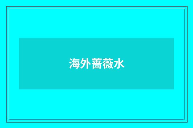 海外蔷薇水