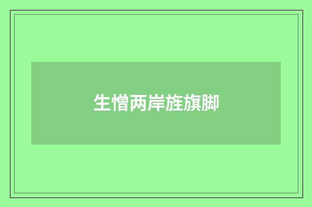 生憎两岸旌旗脚