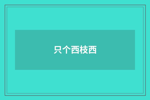 只个西枝西