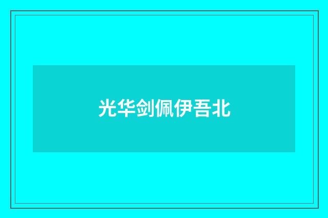 光华剑佩伊吾北