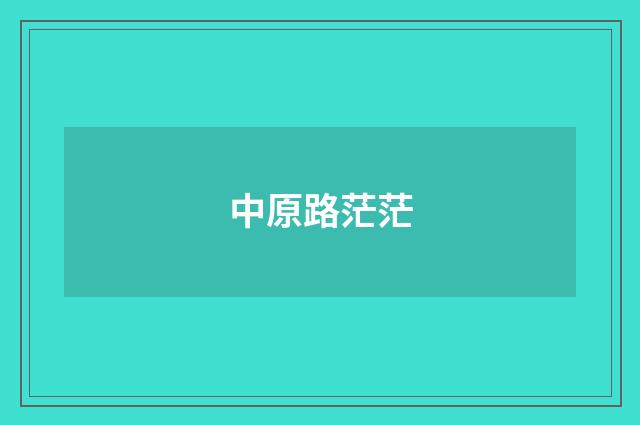 中原路茫茫