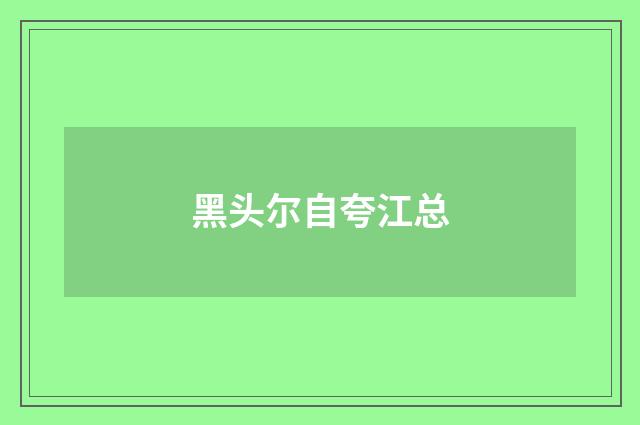 黑头尔自夸江总