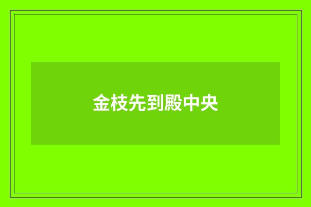 金枝先到殿中央