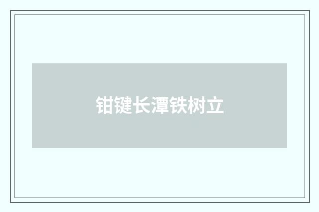 钳键长潭铁树立