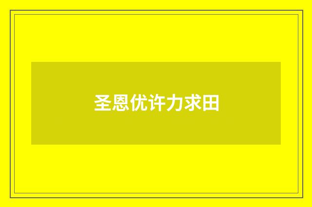 圣恩优许力求田