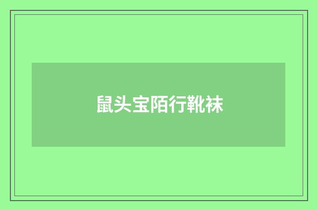 鼠头宝陌行靴袜