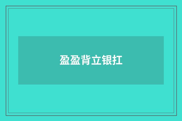 盈盈背立银扛