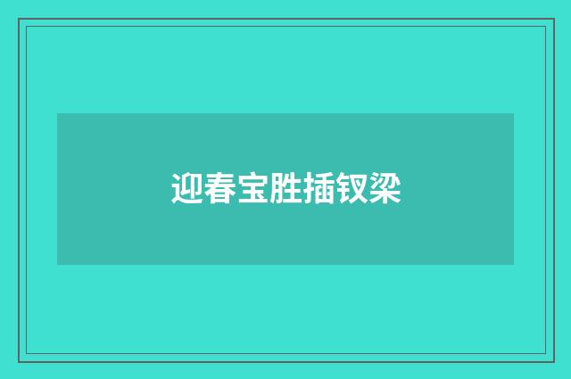迎春宝胜插钗梁