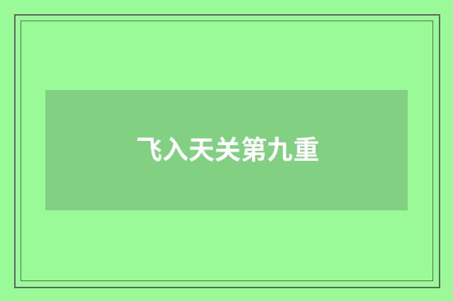飞入天关第九重