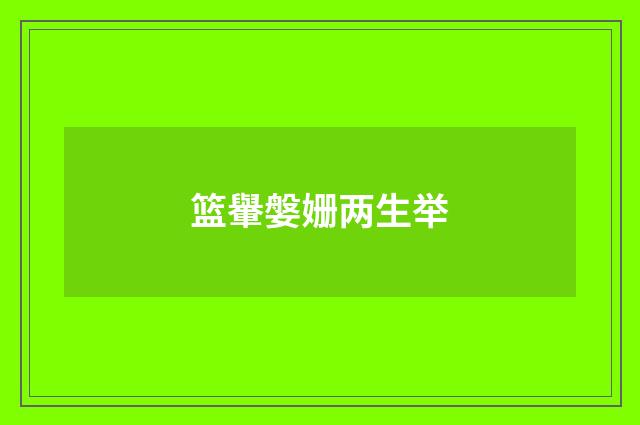 篮轝媻姗两生举