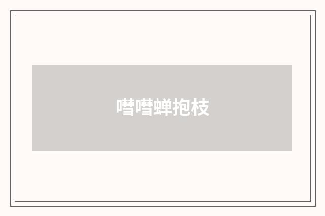 嘒嘒蝉抱枝