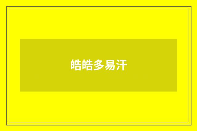 皓皓多易汗