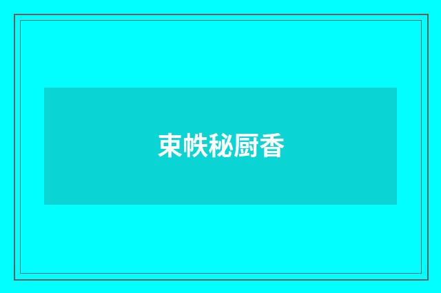 束帙秘厨香