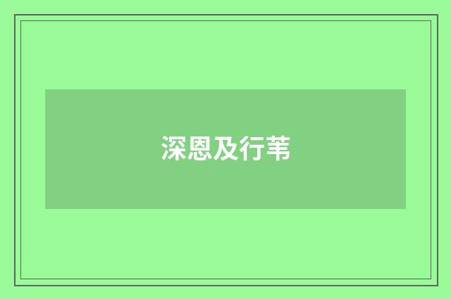 深恩及行苇