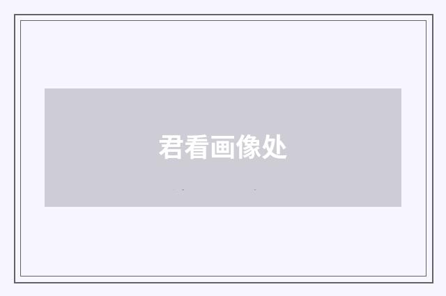 君看画像处