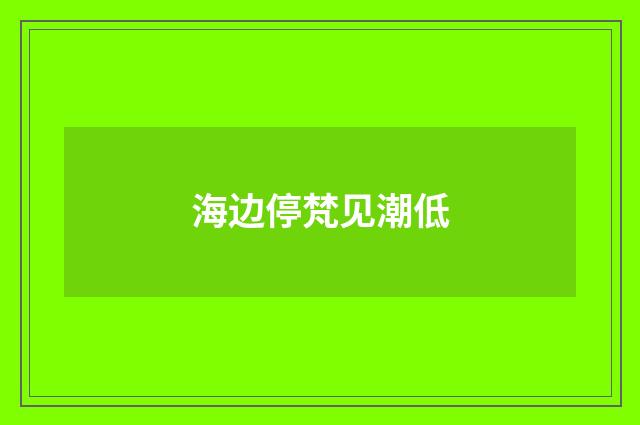 海边停梵见潮低