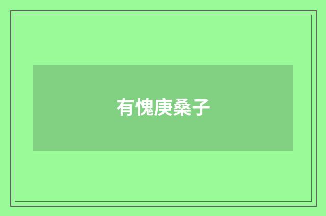 有愧庚桑子