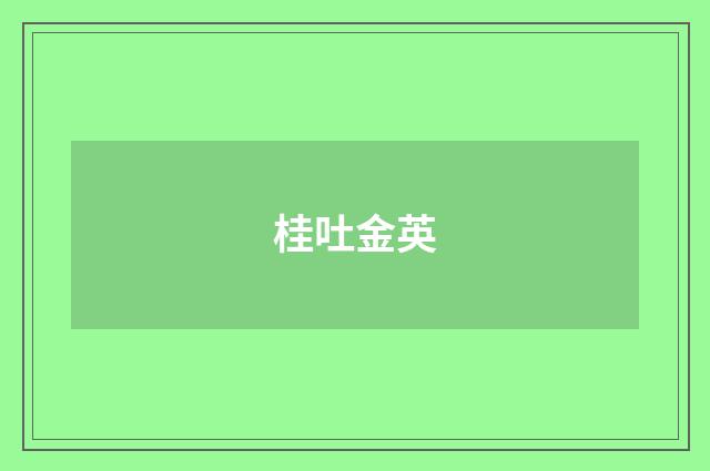 桂吐金英