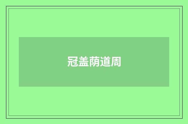 冠盖荫道周