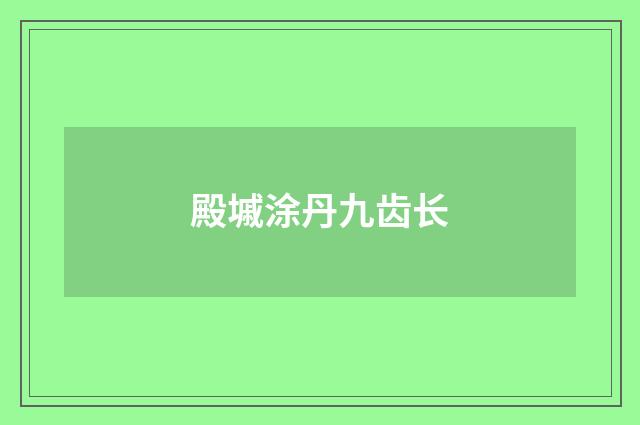 殿墄涂丹九齿长