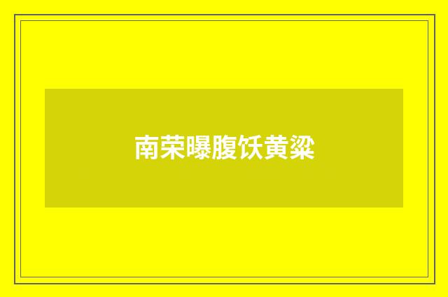 南荣曝腹饫黄粱