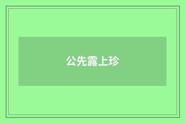 公先露上珍
