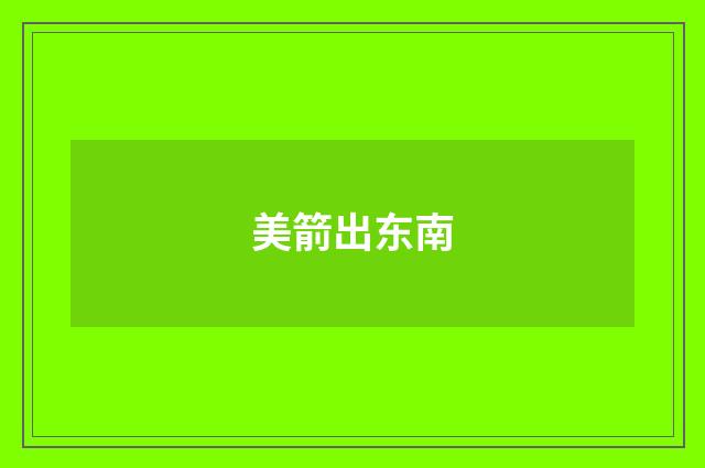 美箭出东南