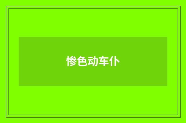 惨色动车仆