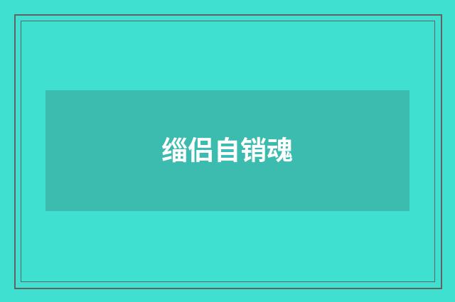 缁侣自销魂