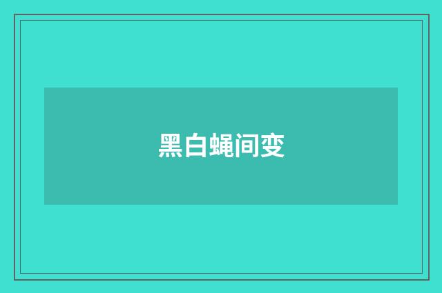 黑白蝇间变