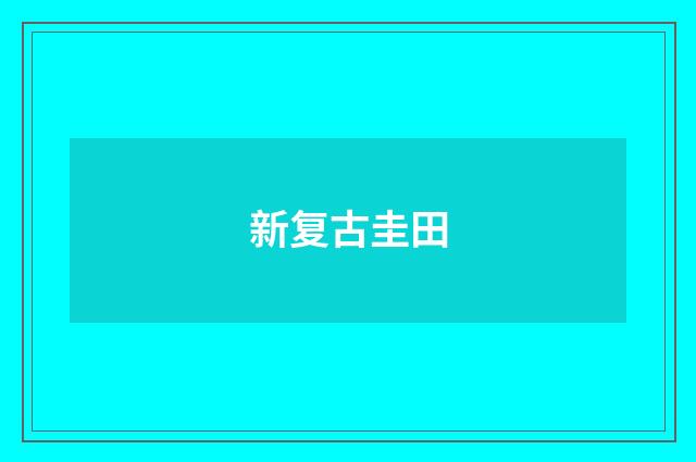 新复古圭田