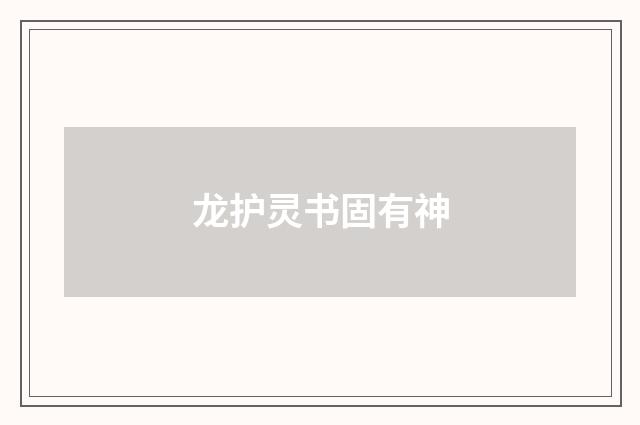 龙护灵书固有神