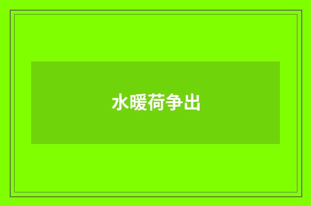 水暖荷争出