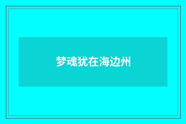 梦魂犹在海边州