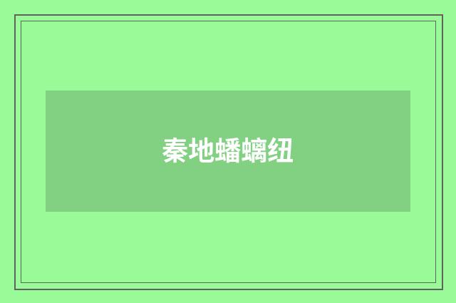 秦地蟠螭纽