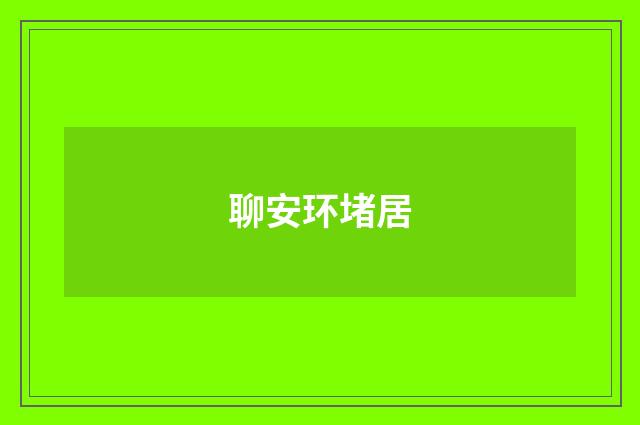 聊安环堵居