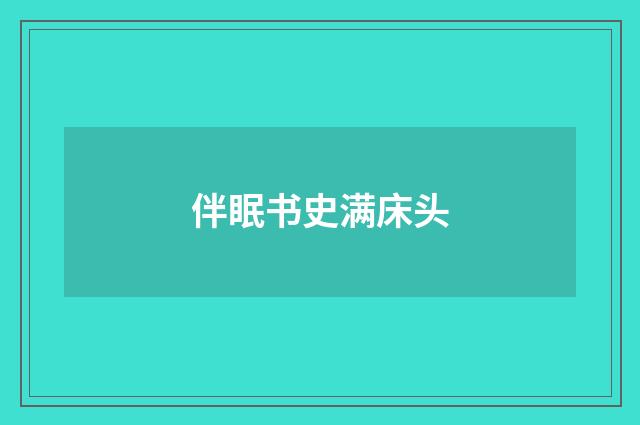 伴眠书史满床头