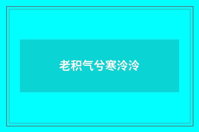 老积气兮寒泠泠
