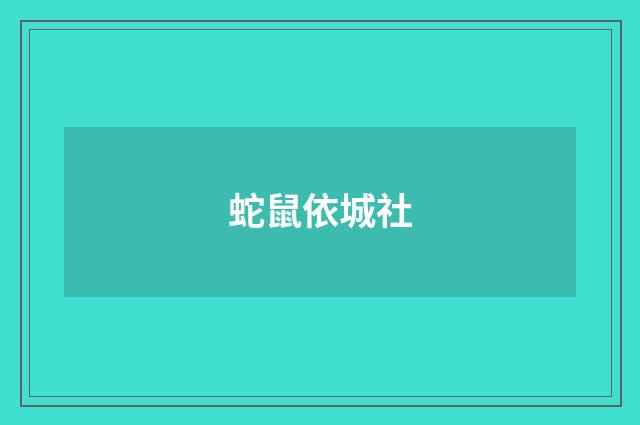 蛇鼠依城社