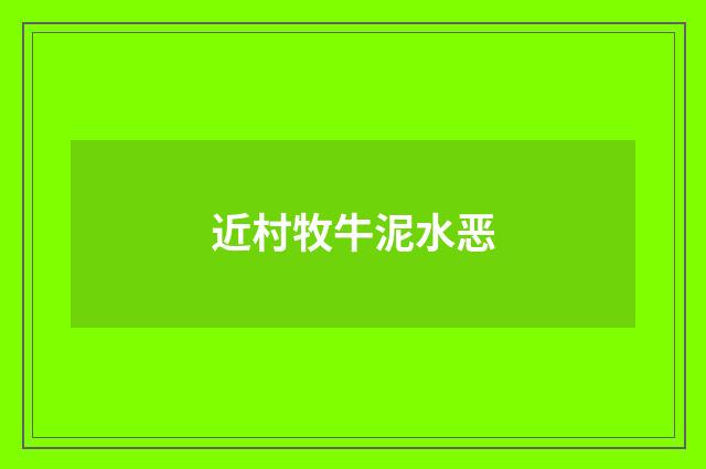 近村牧牛泥水恶