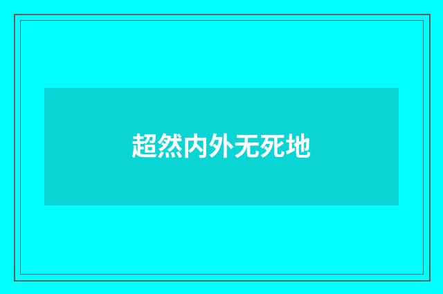 超然内外无死地