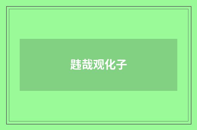 韪哉观化子