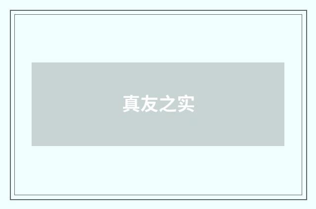 真友之实
