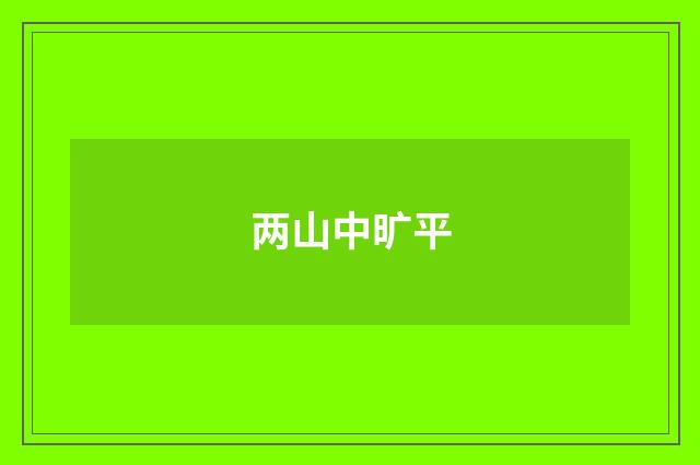 两山中旷平