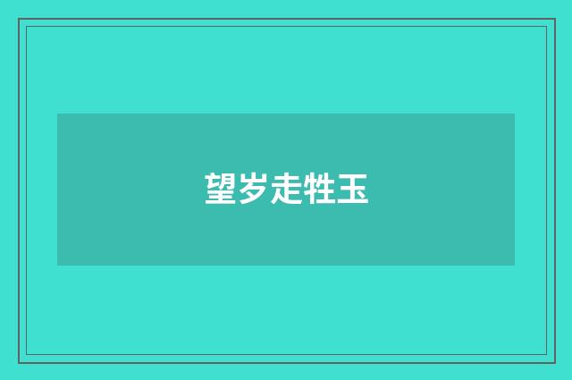 望岁走牲玉